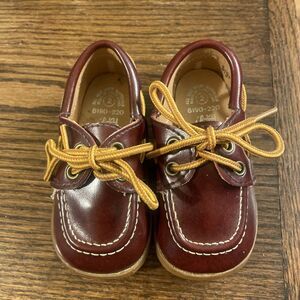 Vintage Carousels Oxford Boat Cordovan Maroon Shoes Size 2 1970’s